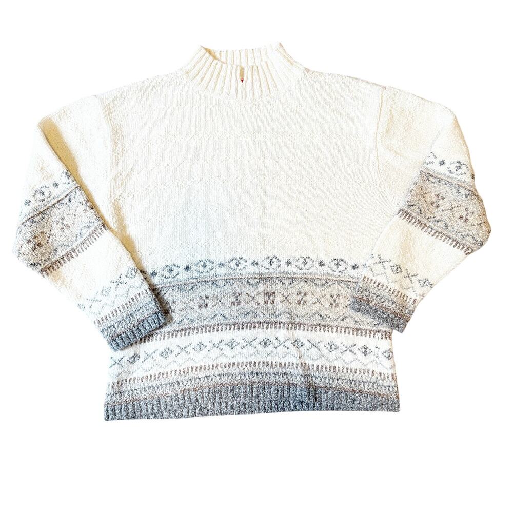 Vintage Liz Claiborne Fair Isle Sweater Medium